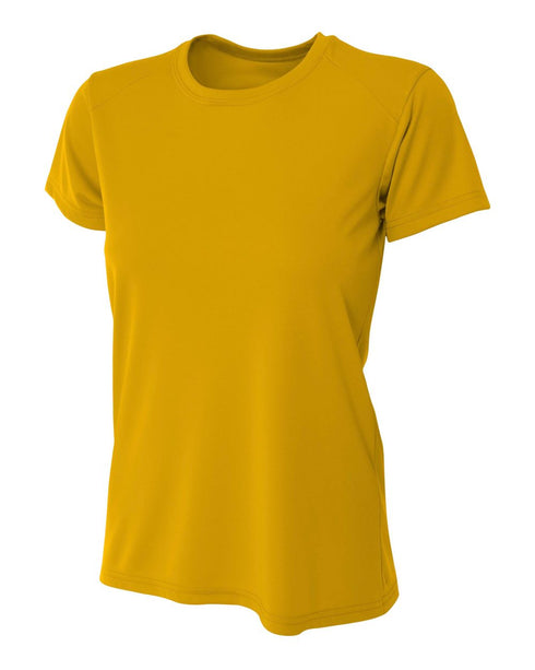 A4 Women's Cooling Performance Crew, Sizes 2XL-4XL (NW3201), Color 'Gold'